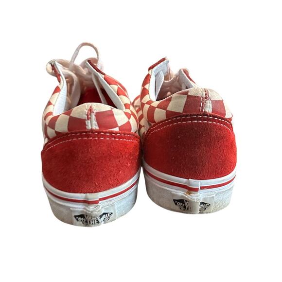Old Skool Red Checkered Vans Men's Size 6 Women's Size 7.5 - Picture 4 of 7
